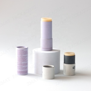 Tubo per balsamo per labbra 5g di cartone kraft organico 100% imballaggi privi di plastica - Product Image 1