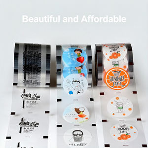 Película de Sellado para Té con Leche, Papel y Plástico de Doble Uso, LOGO Personalizado, Vasos de Papel y Plástico, Tienda de Té con Leche, Calibre 90/95, Comercial - Product Image 3