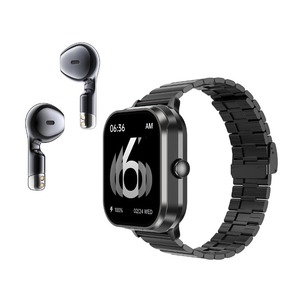 Reloj Inteligente D <span class=keywords><strong>8</strong></span> <span class=keywords><strong>PRO</strong></span> TWS 2 en 1 con Auriculares Bluetooth, Llamadas, NFC, Monitor de Frecuencia Cardíaca y Presión Arterial, Reproductor de Música - Product Image 1