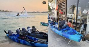 Kayak à double pédale Vicking de 12 pieds, best-seller, canoë de pêche à moteur électrique, siège sur le dessus, fabriqué en plastique HDPE - Product Image 4