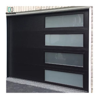 Porte de garage électrique à enroulement moderne, industrielle, inclinable, en alliage d'aluminium, sécurité extérieure, antivol, finition pliable