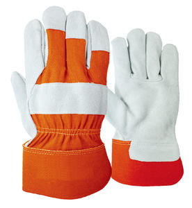 Guantes DE SEGURIDAD DE TRABAJO DE uso General de cuero dividido de vaca Guantes de trabajo de cuero para protección de manos - Product Image 2