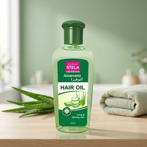 Huile capillaire Stela Care à l'aloe vera, huile nourrissante pour le soin du cuir chevelu, pour l'entretien quotidien des cheveux, cheveux lisses et soignés, soins personnels - Product Image 4