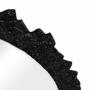 Miroir mural ovale décoratif de grande taille au design sculptural pour chambre à coucher, salon, salle de bain, entrée - Product Image 5