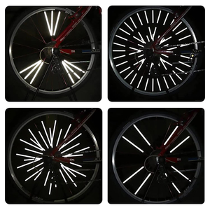 Lot de 12 éclisses de roue étanches à 360°, visibilité optimale, montage facile, couleurs et logo personnalisables - Product Image 5
