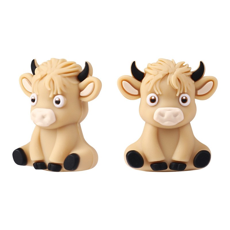Bétail des Highlands 3D jaune clair
