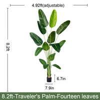 Palmier artificiel réaliste de qualité supérieure, plante tropicale artificielle résistante aux UV pour l'aménagement paysager intérieur et extérieur de luxe et la décoration d'hôtels