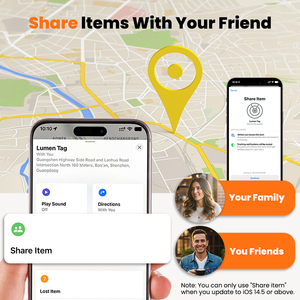LEDライトアップMFi認定タグを見つけるスマートキーファインダーエアロケーターウォレット荷物ペット追跡アンチロストミニトラッカーアップル - Product Image 5