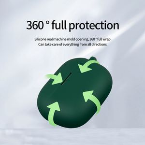 2023 nueva llegada funda protectora completa de silicona suave para auriculares con gancho para <span class=keywords><strong>OPPO</strong></span> Realme <span class=keywords><strong>Buds</strong></span> T300 Air5 - Product Image 2