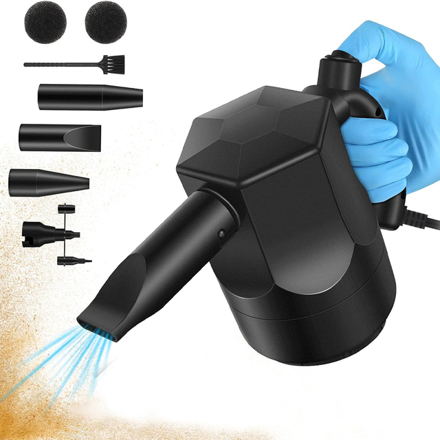 Portable 500W Electric Dust Blower 120V Handheld Cordless Compressed Air Duster with Brushless Motor Cyberpunk Design Jet Blower