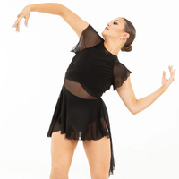 Costumes de danse latine et lyrique sur mesure respirants pour femmes, en polyester et élasthanne, pour la scène et les spectacles modernes