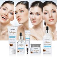 Kit de Soins Cutanés 5-en-1 au Collagène et à la Bave d'Escargot OEM/ODM, Nourrissant, Anti-Âge, Anti-Acné, Éclaircissant et Hydratant – Meilleures Ventes