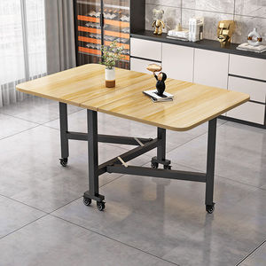 Mesa de <span class=keywords><strong>Comedor</strong></span> Plegable para el Hogar al por Mayor, Mesa Plegable para Escuela, Muebles Comerciales Modernos de Madera que Ahorran Espacio con Freno - Product Image 2