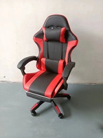 Chaise de jeu moderne populaire rouge, chaise de bureau inclinable, chaise réglable en hauteur pour les chambres