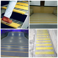 Profilé de protection antidérapant moderne en carborundum pour marches d'escalier, rampes en ciment et protecteurs en PRF (fibre de verre)