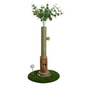 Poste Rascador para Gatos, Personalizado, Duradero, de Sisal Natural, con Forma de Planta, Antideslizante, Torre de Juego para Gatos de Interior - Product Image 1
