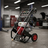 Hidrolavadora Portátil de Alta Presión, 7HP, 170Bar, 10L/min, a Gasolina, para Todo Tipo de Situaciones