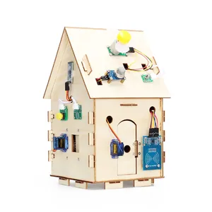 Wood House Kit for <strong>Programming</strong> Project Complete Stem Educational Learning DIY Electronics Automation Kits - Product Image 1