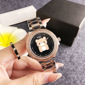 Elegante Reloj de Mujer con Detalles de Diamantes en la Esfera Completa, Correa de Acero Inoxidable, Resistente al Agua - Product Image 3