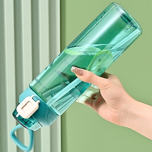 Bouteille d'eau de sport en plastique avec logo personnalisé pratique pour les voyages, la salle de sport et les activités de plein air, cadeau promotionnel, bouteille d'eau - Product Image 5