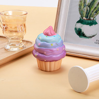 XL IJsjes Fruit Squishy Slow Rising Knijp Speelgoed Anti-Stress PU Materiaal Rugzak Decoratie Groothandel Fidget Volwassenen Sensorisch Speelgoed