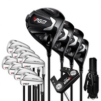 Ensemble de clubs de golf de luxe plaqué or, 13 pièces, coffret de voyage rigide de luxe