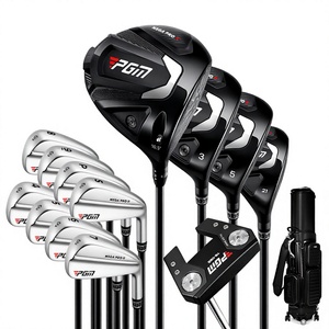 Set di mazze da golf di lusso placcato oro, completo di 13 pezzi, con custodia rigida deluxe per il trasporto. - Product Image 1