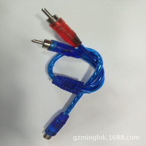 Rca Audio Cable 1 To 2 Signal Adapter Male Female Connector For <b>Car</b> <b>Amplifier</b> Audio System BlueMing 12v Wiring - Product Image 4