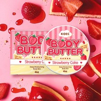 Beurre Corporel Marque Privée Parfumé Gâteau aux Fraises Macaron Pêche Donut Coco Nourrissant Hydratant Éclaircissant Effet Glaçage