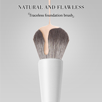 Kit de pinceaux de maquillage végétalien professionnel marque privée fond de teint de luxe poudre correcteur maquillage de voyage ensemble de pinceaux avec étui