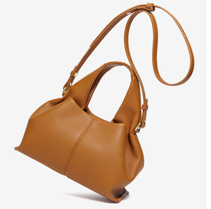 Sac à main en cuir PU imperméable, design nuage, fermeture à bouton, antivol, sac bandoulière et à main pour les voyages et les soirées - Product Image 1