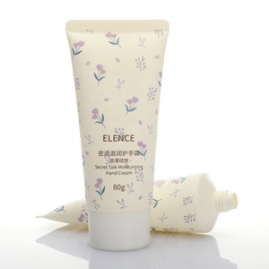 D40mm 80ml 100ml <b>Plastic</b> Cosmetic Beige Squeeze <b>Tubes</b> Round End Tail With Screw Cap for Hand Cream Sunscreen Lotion Packaging - Product Image 4
