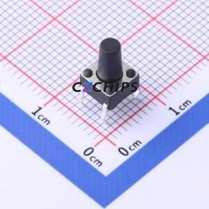 TC-6610-9.5-260G Tactile Switch Through hole-4P,6x6mm Switch Single Pole Single Throw Round Button 2.6N Through Hole - Product Image 1