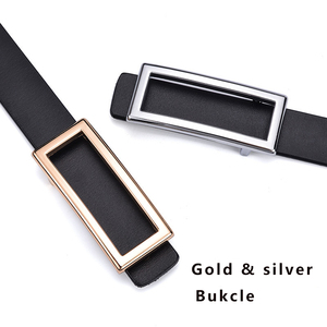 Boucles or <span class=keywords><strong>argent</strong></span> pour <span class=keywords><strong>ceinture</strong></span> en cuir <span class=keywords><strong>Ceinture</strong></span> rectangulaire en cuir <span class=keywords><strong>noir</strong></span> <span class=keywords><strong>Ceinture</strong></span> décontractée en cuir de vachette pour <span class=keywords><strong>femme</strong></span> - Product Image 4