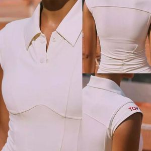 Vestido de Tenis Personalizado con Cuello Polo, de Secado Rápido, Transpirable, Tejido Ecológico, Traje Deportivo Suave para Mujer - Product Image 2
