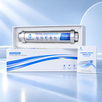BriskSpring Détartreur d'eau physique 3/4 pouce pour toute la maison, compatible VR, adoucisseur d'eau non électrique, connecteur en cuivre en ligne