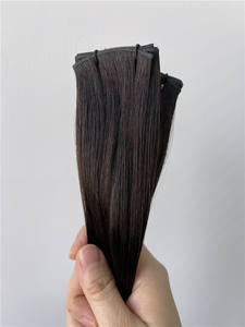 Fabbrica di Qingdao nuovo arrivo vergine grezzo doppio disegnato <span class=keywords><strong>capelli</strong></span> brasiliani russi per geniale trama invisibile senza ritorno della donna bianca - Product Image 6