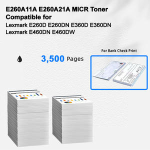 IBEST-kompatible MICR-<span class=keywords><strong>Toner</strong></span> kartusche <span class=keywords><strong>Lexmark</strong></span> E260D <span class=keywords><strong>E260DN</strong></span> E360D E360DN für <span class=keywords><strong>Lexmark</strong></span> E260A11A E260A21A für Bank Check Printing - Product Image 2