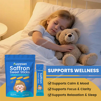 VitaSpring OEM Chine – Bâtonnets de safran sucrés en vrac pour enfants – Complément alimentaire pour l'humeur et la concentration des enfants – Extrait de safran en bâtonnets sucrés