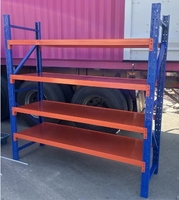 Étagère de stockage de pneus en acier, rayonnage métallique à portée longue pour entrepôt et usine, capacité moyenne