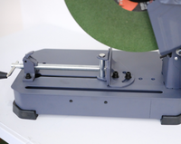 Sierra de corte de banco para procesamiento de metales, máquina de corte de aluminio de 14 pulgadas (355 mm), sierra de corte de metal y acero portátil con accesorios metálicos