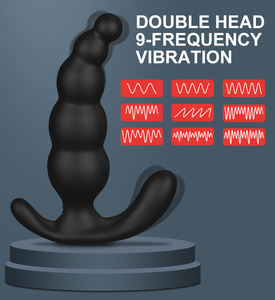 S-hande grandes cuentas Anales de silicona grandes recargable remoto <span class=keywords><strong>Anal</strong></span> masajeador de próstata vibrador largo vibrador Butt Plug para mujeres y hombres - Product Image 4