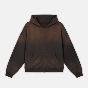 Sweat-shirt à capuche pour homme de haute qualité, en molleton 100% coton, avec logo imprimé en 3D, personnalisable, impression DTG, pour l'hiver - Product Image 1