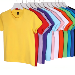 Camiseta de manga corta para niñas pequeñas, Camisetas estampadas de 200g, 100% algodón, camisetas Unisex de alta calidad para niños, ropa de grupo personalizada - Product Image 1