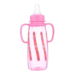 Vente chaude matériau sûr bpa livraison vert rose bleu <span class=keywords><strong>9</strong></span> oz mamelon lait bouteilles 280ml pp bébé <span class=keywords><strong>biberon</strong></span> avec poignée - Product Image 1