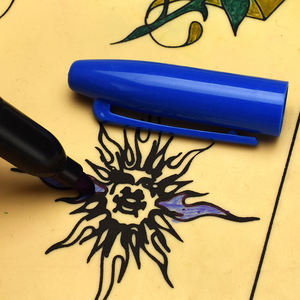 Lot de 10 pochoirs pour enfants et adultes Marqueurs de tatouage temporaires pour marqueurs d'art de la peau - Product Image 3