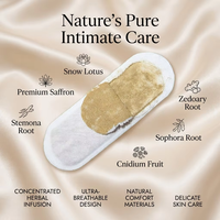 Protège-slips jetables ultra-fins sans ailettes en coton biologique avec couche supérieure aux herbes naturelles de lotus des neiges pour l'hygiène intime, anti-démangeaisons et flux abondant