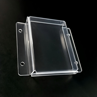 Usine de fabrication de feuilles plastiques depuis plus de 13 ans – Boîtier électronique transparent en PC polycarbonate découpé CNC, pliage à froid, couvercle de protection