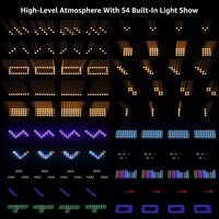 Barre de lumière à faisceau matriciel LED 36 pièces, effet rideau laser oscillant, lumière stroboscopique de scène, RGB blanc chaud 200W 6/16/146CH DMX