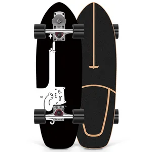 30 Zoll neues Surf-Skateboard Ahornholz individuelles Surfskate-Skateboard für Erwachsene